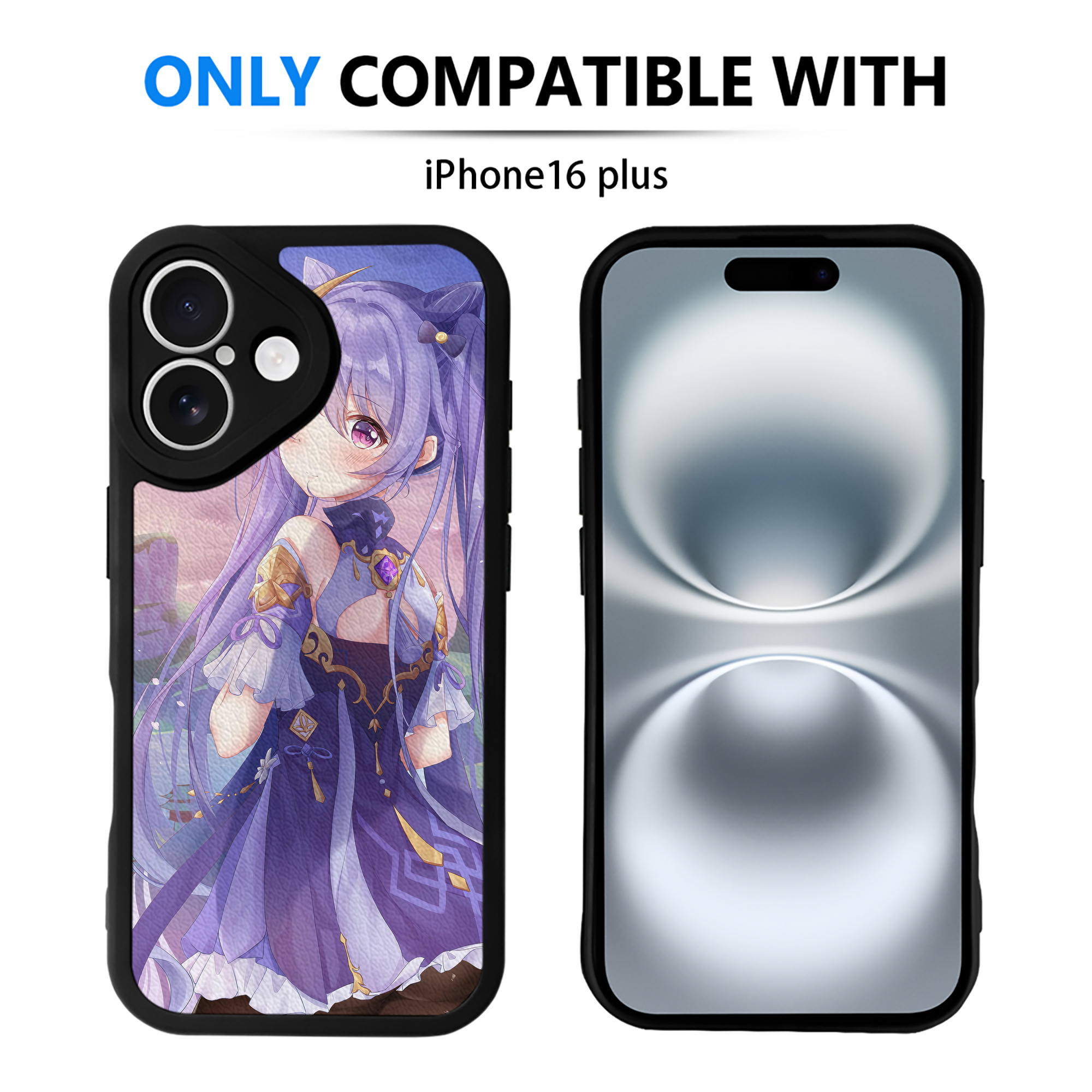 げんし神 genshin 【iPhone 16シリーズ対応】シリコンスマホケース（レザー調） 材質：シリコン